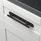 Gliderite Hardware 8 in. Matte Black Rounded Back Plate 5-1/16 in. Center to Center - 8343-128-MB 8343-128-MB-1 - alternate 3